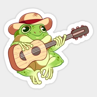 Froggy Guitar Sticker